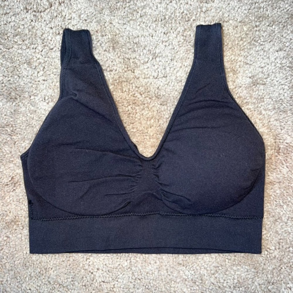 Black Athletic Sports Bra Size Small